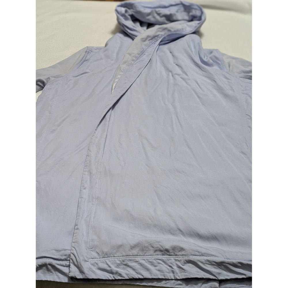 Lululemon Cardigan Blissed Out Wrap Hoodie Sz 8 Purple Lilac Tencel Yoga Active - Picture 4 of 16